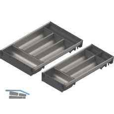 BLUM ORGA-LINE Schalen-Set KB 700 - 799/NL 450 mm Edelstahl/Kunststoff