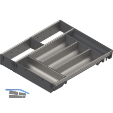 BLUM ORGA-LINE Schalen-Set KB 1000 - 1099/NL 450 mm Edelstahl/Kunststoff