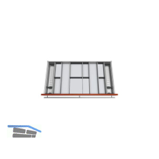 BLUM ORGA-LINE Facheinteilungs-Set KB 1000 - 1099/NL 450 mm Edelstahl/Kunststoff