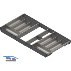 BLUM ORGA-LINE Schalen-Set KB 900/NL 450 mm Edelstahl/Kunststoff