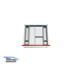 BLUM ORGA-LINE Facheinteilungs-Set KB 600/NL 450 mm Edelstahl/Kunststoff
