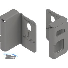 BLUM MERIVOBOX Holzr�ckwandhalter H�he N, Indiumgrau-matt