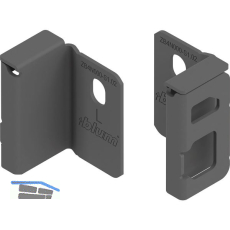 BLUM MERIVOBOX Holzr�ckwandhalter H�he N, Oriongrau-matt