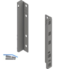 BLUM MERIVOBOX Holzr�ckwandhalter H�he E, Indiumgrau-matt