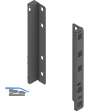 BLUM MERIVOBOX Holzr�ckwandhalter H�he E, Oriongrau-matt