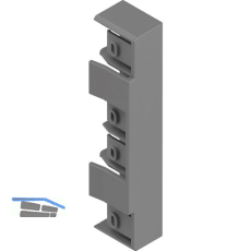 BLUM MERIVOBOX Abdeckkappe H�he M auf H�he E, Indiumgrau