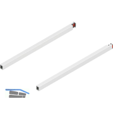 BLUM MERIVOBOX L�ngreling NL 400, Seidenwei�-matt