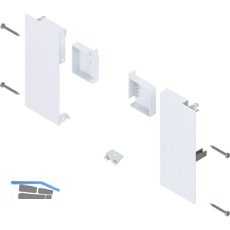 BLUM MERIVOBOX Fronthalter Innenschubkasten H�he K, Seidenwei�-matt