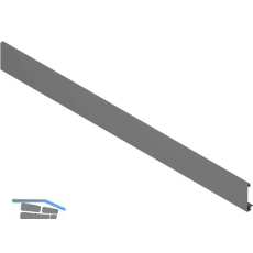 BLUM MERIVOBOX Vorderst�ck ohne Nut, L�nge 1042 mm, Aluminium Oriongrau-matt