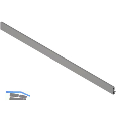 BLUM MERIVOBOX Vorderst�ck mit Nut, L�nge 1042 mm, Aluminium Indiumgrau-matt