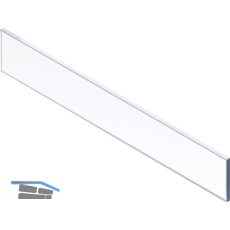 BLUM MERIVOBOX Einschubelement-Vorne, H=75, KB=600 (18/19), Glas klar