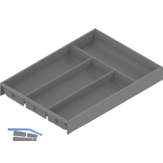 BLUM AMBIA-LINE Besteckeinsatz NL450mm,B300mm, Stahl Indiumgrau