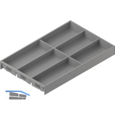 BLUM AMBIA-LINE Besteckeinsatz NL500mm,B300mm, Stahl Indiumgrau