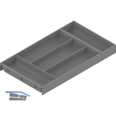 BLUM AMBIA-LINE Besteckeinsatz NL550mm,B300mm, Stahl Indiumgrau