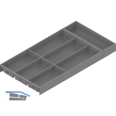 BLUM AMBIA-LINE Besteckeinsatz NL600mm,B300mm, Stahl Indiumgrau