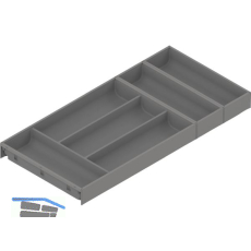 BLUM AMBIA-LINE Besteckeinsatz NL650mm,B300mm, Stahl Indiumgrau