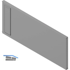 BLUM AMBIA-LINE Querteiler Frontauszugsrahmen, B242mm, KS Indiumgrau