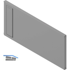 BLUM AMBIA-LINE Querteiler Frontauszugsrahmen, B218mm, KS Indiumgrau