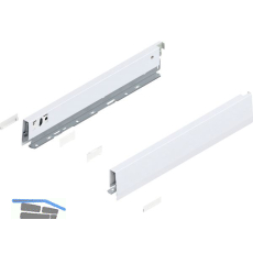 BLUM MERIVOBOX SET H�he N, BLUMOTION B, 40kg, NL 400, Seidenwei�