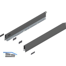 BLUM MERIVOBOX SET H�he N, BLUMOTION B, 40kg, NL 550, Oriongrau