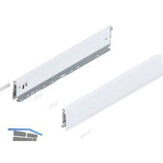 BLUM MERIVOBOX SET H�he M, BLUMOTION B, 40kg, NL 500, Seidenwei�