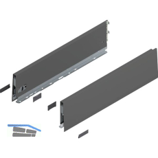 BLUM MERIVOBOX SET H�he K, BLUMOTION B, 40kg, NL 350, Oriongrau