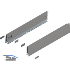 BLUM MERIVOBOX SET H�he E-Boxcover, BLUMOTION B, 70kg, NL 500, Indiumgrau