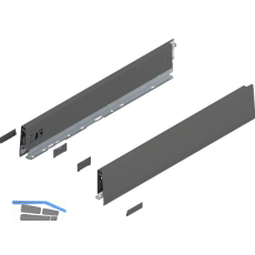 BLUM MERIVOBOX SET H�he E-Boxcover, BLUMOTION B, 40kg, NL 270, Oriongrau