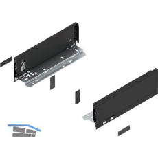 BLUM LEGRABOX pure Zarge H�he M, NL 270, Carbonschwarz-matt