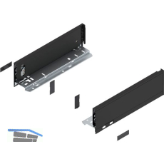 BLUM LEGRABOX pure Zarge H�he M, NL 300, Carbonschwarz-matt