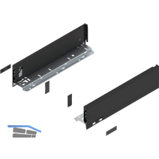 BLUM LEGRABOX pure Zarge H�he M, NL 350, Carbonschwarz-matt