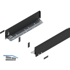 BLUM LEGRABOX pure Zarge H�he M, NL 400, Carbonschwarz-matt