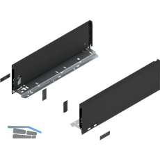 BLUM LEGRABOX pure Zarge H�he K, NL 400, Carbonschwarz-matt