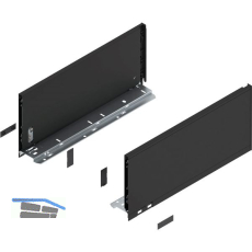 BLUM LEGRABOX pure Zarge H�he C, NL 400, Carbonschwarz-matt