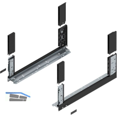 BLUM LEGRABOX free, Zarge H�he C, NL 500, Carbonschwarz-matt