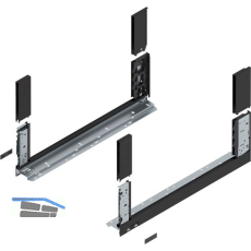 BLUM LEGRABOX free, Zarge H�he C, NL 550, Carbonschwarz-matt