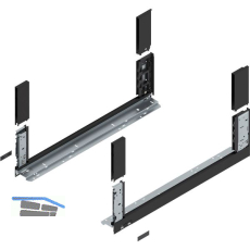 BLUM LEGRABOX free, Zarge H�he C, NL 600, Carbonschwarz-matt