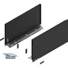 BLUM LEGRABOX pure Zarge H�he F, NL 450, Carbonschwarz-matt