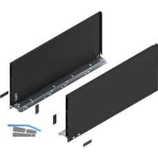 BLUM LEGRABOX pure Zarge H�he F, NL 550, Carbonschwarz-matt
