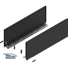 BLUM LEGRABOX pure Zarge H�he F, NL 650, Carbonschwarz-matt