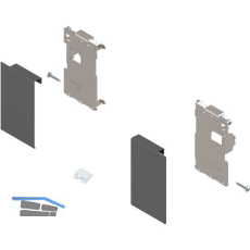 BLUM LEGRABOX Fronthalter Innenschubkasten H�he M, Carbonschwarz-matt