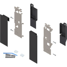 BLUM LEGRABOX Fronthalter Innenauszug mit Reling H�he C, Carbonschwarz