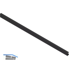BLUM LEGRABOX Vorderst�ck mit Nut, L�nge 1043 mm, Aluminium Carbonschwarz-matt