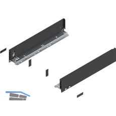 BLUM LEGRABOX pure SET H�he M, TIP-ON, 70kg, NL 650, Carbonschwarz