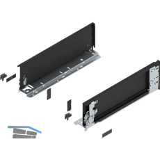 BLUM LEGRABOX special edition Innenzarge H�he K, NL 400 mm, Carbonschwarz