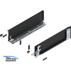 BLUM LEGRABOX special edition Innenzarge H�he K, NL 450 mm, Carbonschwarz