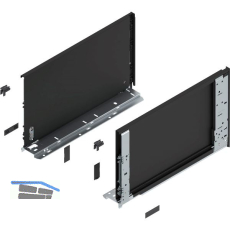 BLUM LEGRABOX special edition Innenzarge H�he F, NL 400 mm, Carbonschwarz