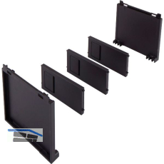 BLUM AMBIA-LINE Flaschenset, B100mm, Kunststoff Carbonschwarz matt