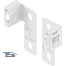 BLUM MERIVOBOX Relinghalter flexibel, Seidenwei�-matt