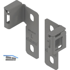 BLUM MERIVOBOX Relinghalter flexibel, Indiumgrau-matt